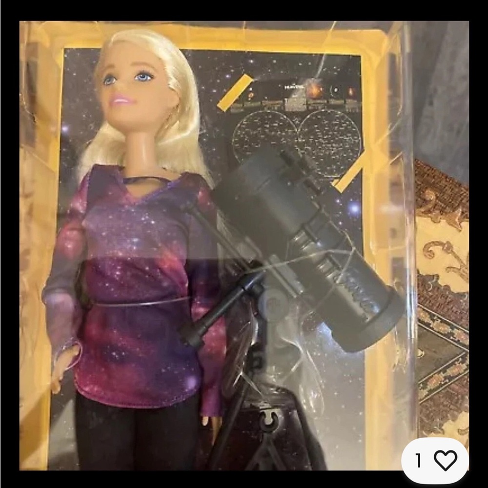 New in Box Space Barbie Doll with Telescope